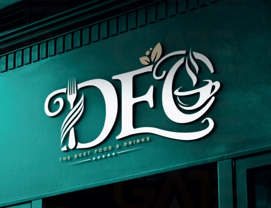 Logo and identity of Café DEC